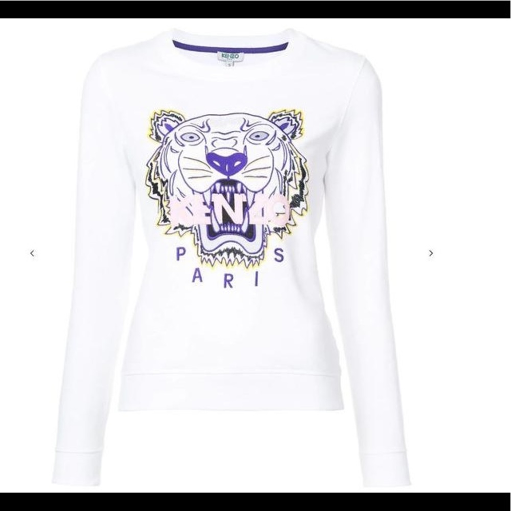 Kenzo white sweatshirt with tiger size medium